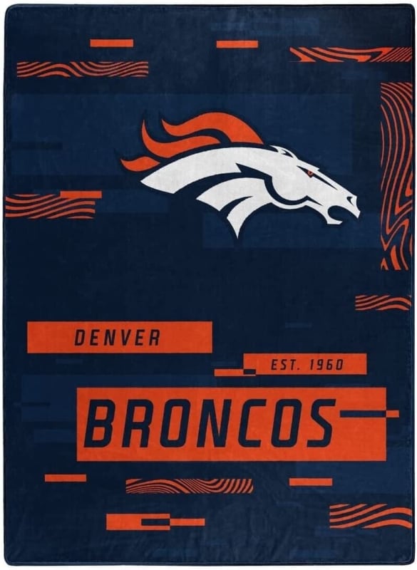 DENVER BRONCOS 60"x 80" DIGITIZE DESIGN PLUSH BLANKET