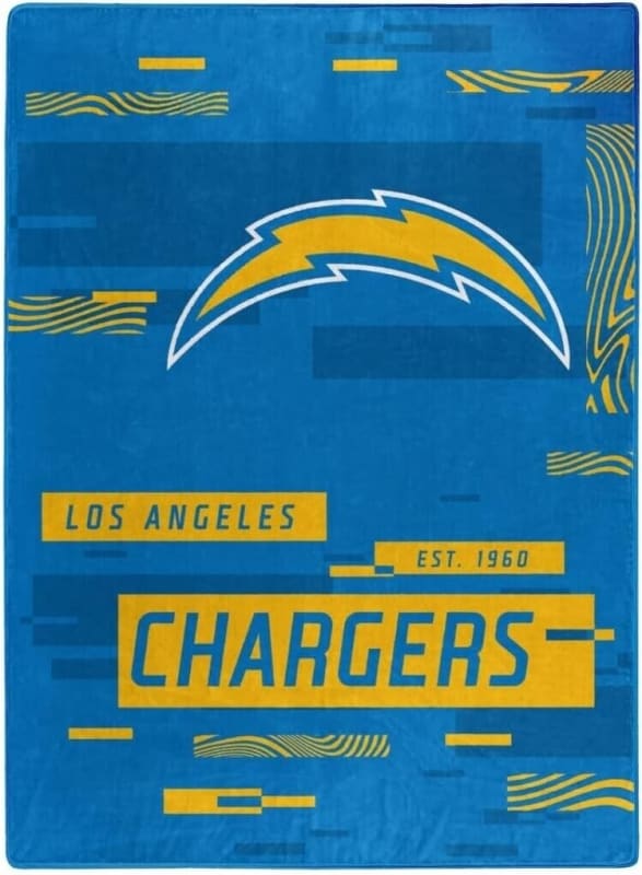 LOS ANGELES CHARGERS 60"x 80" DIGITIZE DESIGN PLUSH BLANKET