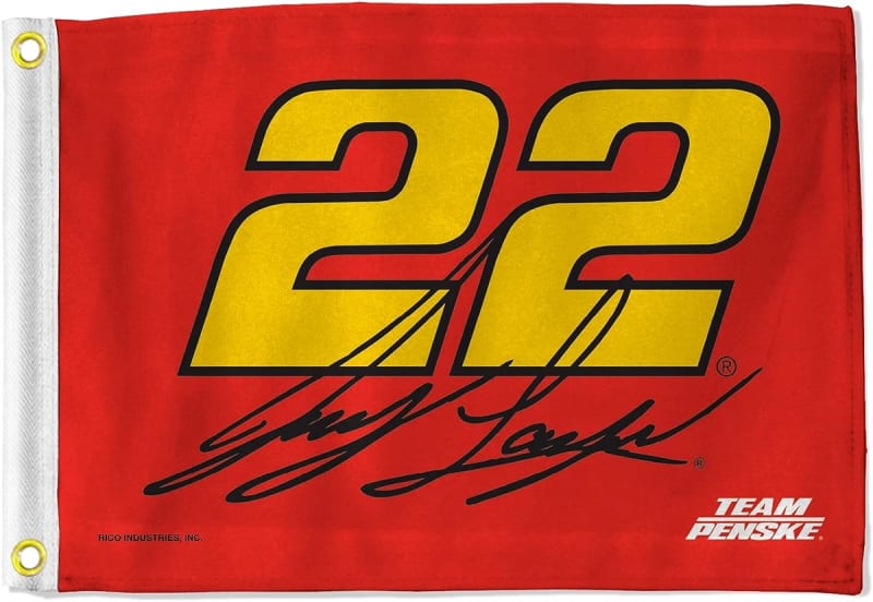 Joey Logano Name & Number 3'x5'x Singled Sided Flag