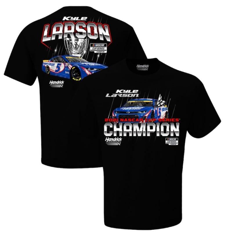 2021 Kyle Larson #5 Nascar Champion Adult T-Shirt Size X-Large