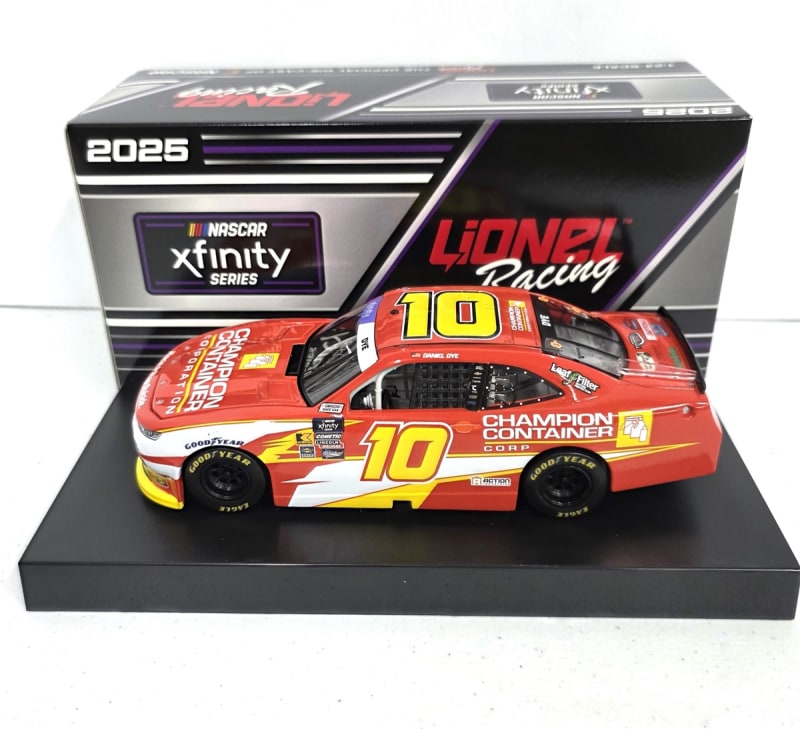 2025 Daniel Dye #10 Champion Container Xfinity Series 1/24 HO