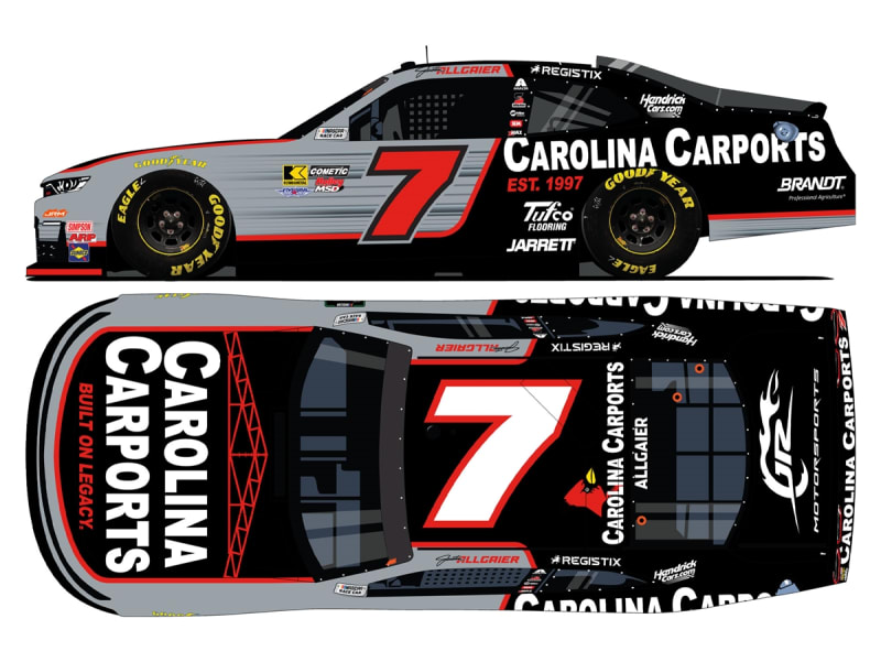 **Preorder** JUSTIN ALLGAIER 2026 CAROLINA CARPORTS 1:24 ARC DIECAST