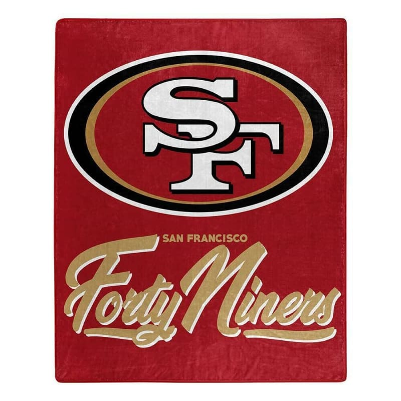 SAN FRANCISCO 49ERS 50"x 60" SIGNATURE DESIGN PLUSH BLANKET