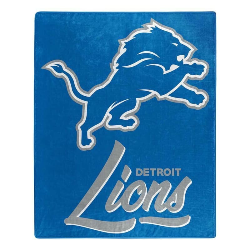 DETROIT LIONS 50"x 60" SIGNATURE DESIGN PLUSH BLANKET