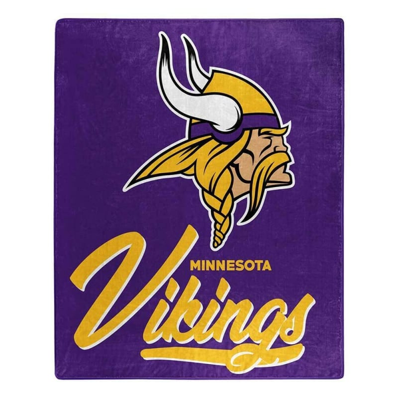 MINNESOTA VIKINGS 50"x 60" SIGNATURE DESIGN PLUSH BLANKET