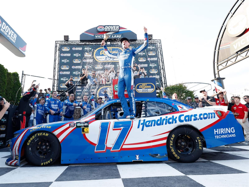 **Preorder** COREY DAY 2026 HENDRICKCARS.COM DOVER RACED WIN 1:24 COLOR CHROME ARC DIECAST
