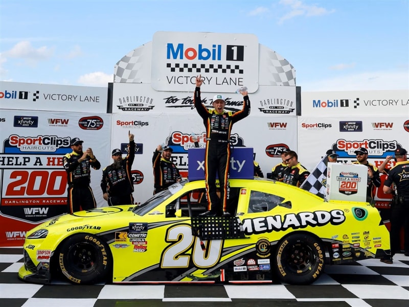 **Preorder** BRANDON JONES 2025 MENARDS/TURTLE WAX DARLINGTON WIN 1:64 ARC DIECAST
