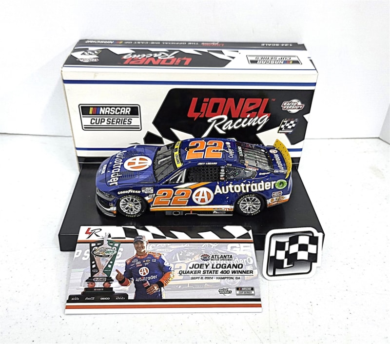 JOEY LOGANO 2024 AUTOTRADER ATLANTA RACED WIN 1:24 ARC DIECAST