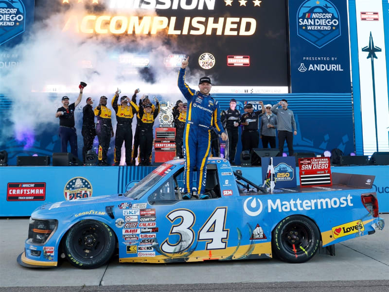 **Preorder** LAYNE RIGGS 2026 MATTERMOST SAN DIEGO RACED WIN 1:64 ARC DIECAST