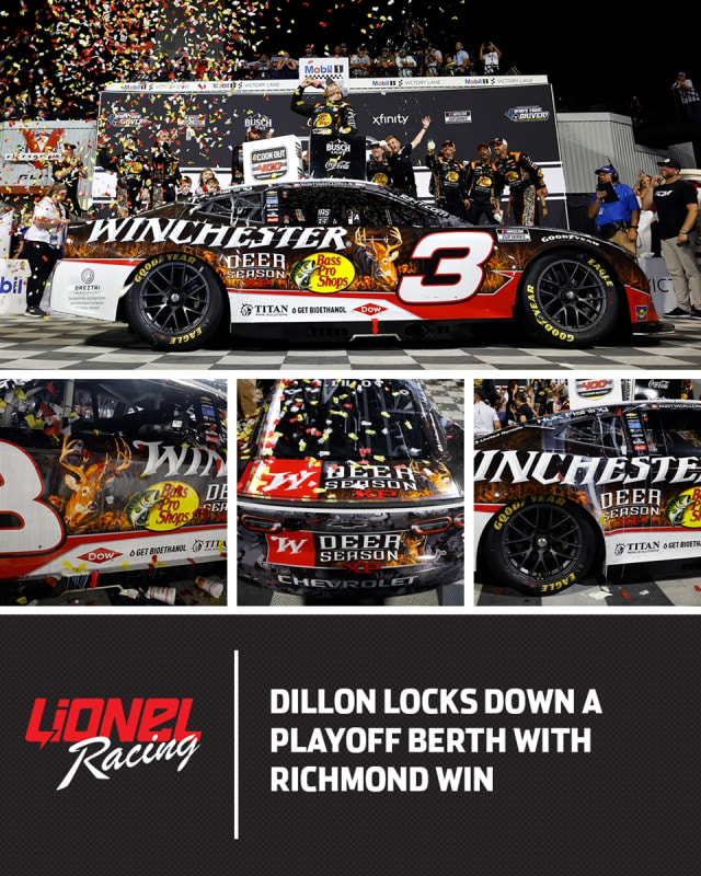 **Preorder** AUSTIN DILLON 2025 BASS PRO SHOPS WINCHESTER DEER SEASON RICHMOND RACED WIN 1:64 ARC DIECAST