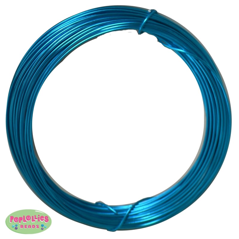 1mm cyan blue aluminum beading wire