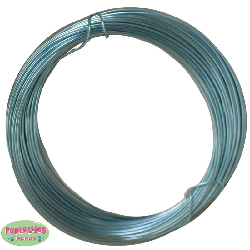 1mm pumpkin blue aluminum beading wire