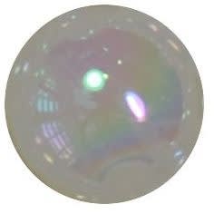 12mm White Bubble Bead Acrylic Bubblegum Beads