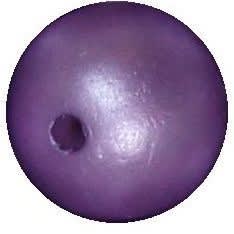 12mm matte lavender acrylic faux pearl bead sold by the bead