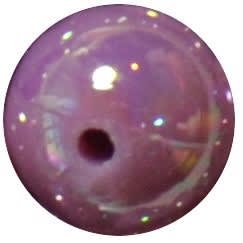 12mm Mauve AB Finish Miracle Acrylic Bubblegum Bead