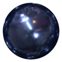 12mm Navy Blue Faux Pearl Bead