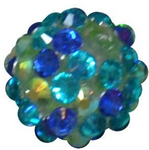 14mm Under the Sea Confetti Rhinestone Bubblegum Bead