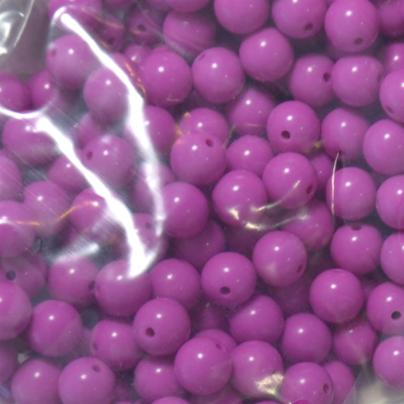 14mm Hot Pink Acrylic Bubblegum Beads Bulk