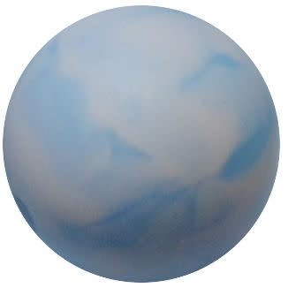 15mm Baby Blue Swirl Silicone Bead