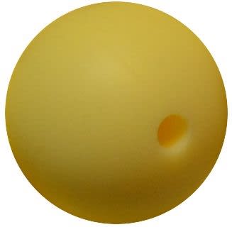 15mm Yellow Silicone Bead