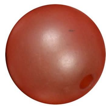 16mm Orange Matte Bead