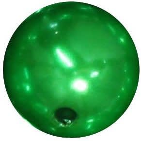16mm Christmas Green Pearl Bead