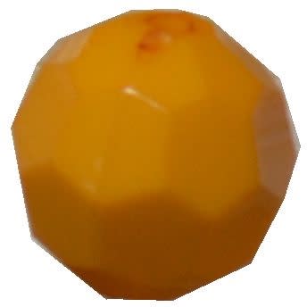 16mm gold facet solid acrylic Bubblegum Beads