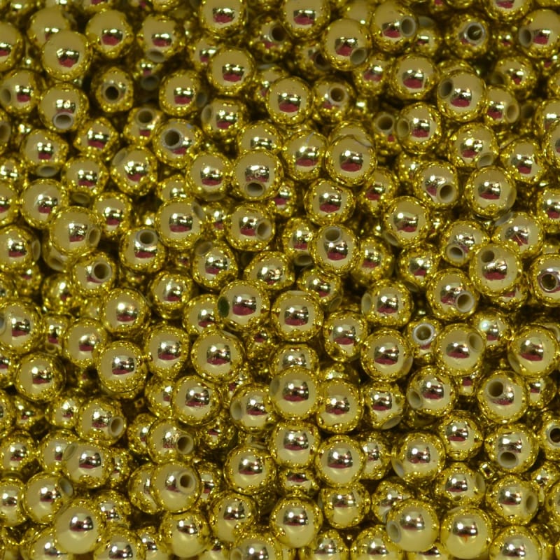 6mm Gold Color Spacer Beads 1000pc