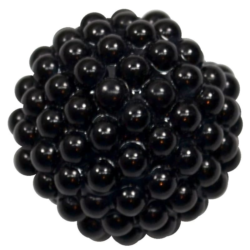 20mm Black Berry Acrylic Bubblegum Beads