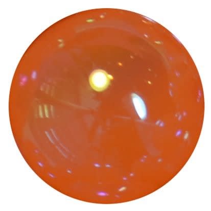 20mm Orange Shiny AB Bubble Style Acrylic Gumball Bead