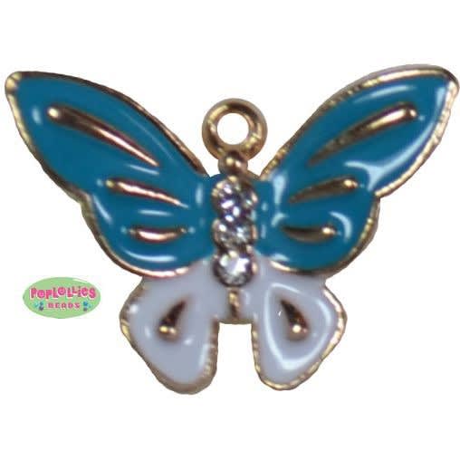 Small Enamel Butterfly Charm