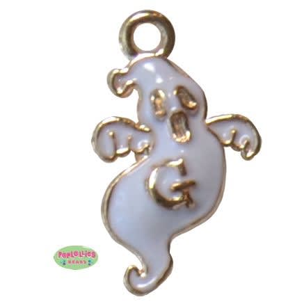 Small enamel ghost charm