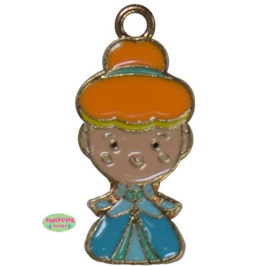 Small Enamel Cinderella Charm