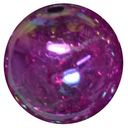 20mm Berry Crackle Bubblegum Bead