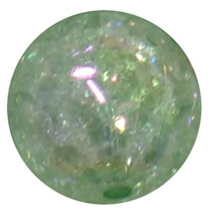 20mm Mint Crackle Bubblegum Bead