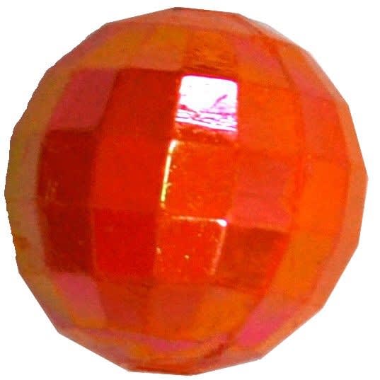 20mm Orange Disco Ball Bubblegum Beads