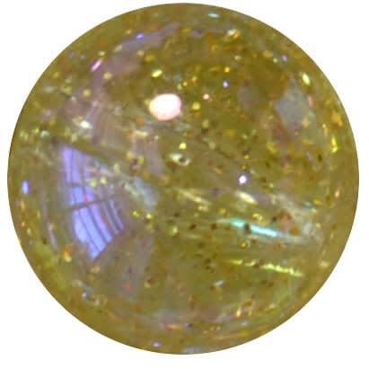 20mm Gold Glitter Disco Ball Bubblegum Beads
