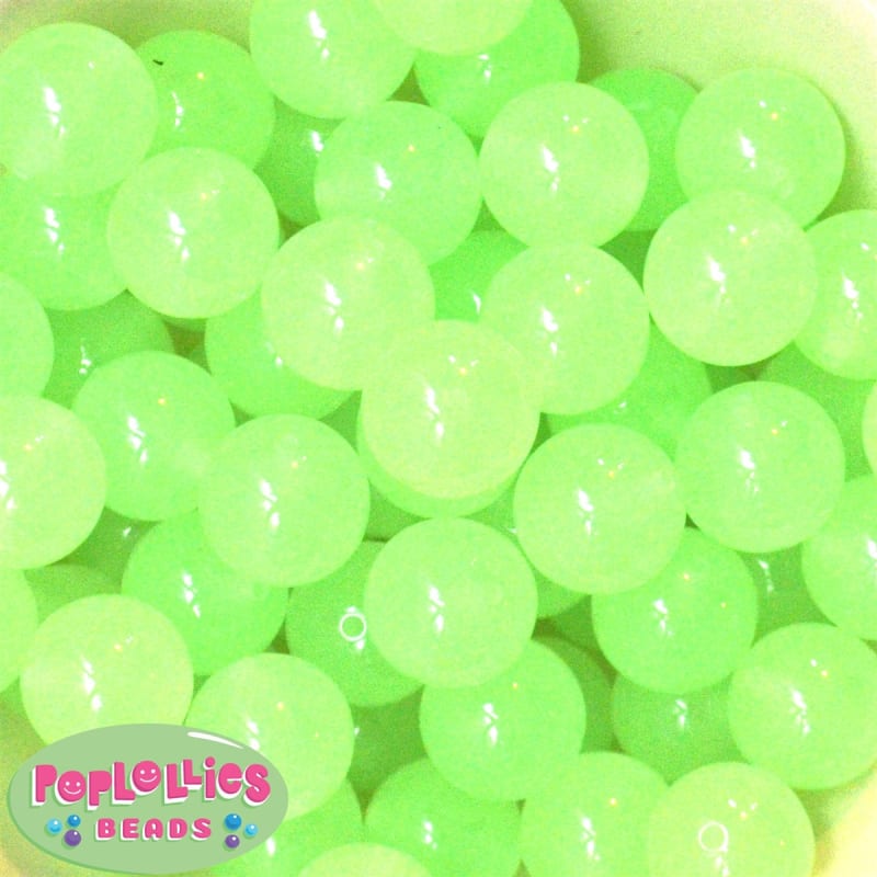 20mm Glow in the Dark Beads Bulk