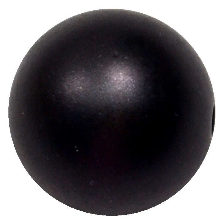 20mm Matte Black Acrylic Bubblegum Beads