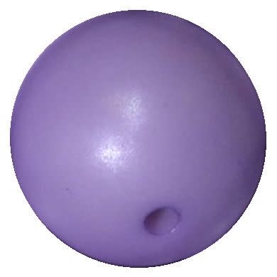 20mm Matte Lavender Acrylic Pearl Bubblegum Beads