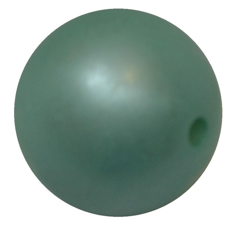 20mm Matte Mint Acrylic Pearl Bubblegum Beads