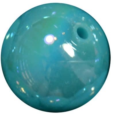 20mm Turquoise Miracle AB Acrylic Bubblegum Beads