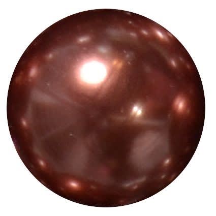 20mm Nutmeg Brown Faux Acrylic Pearl Bubblegum Beads