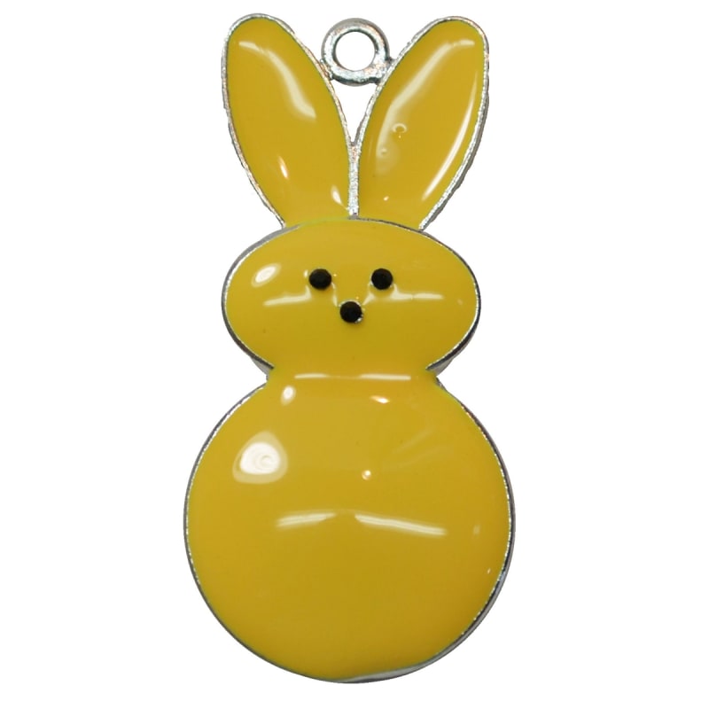 Enamel Peeps Bunny Pendant 50mm x 26mm