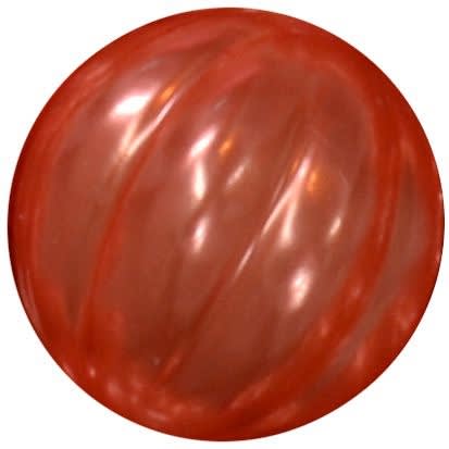 20mm Orange Pumpkin Style Acrylic Bubblegum Bead