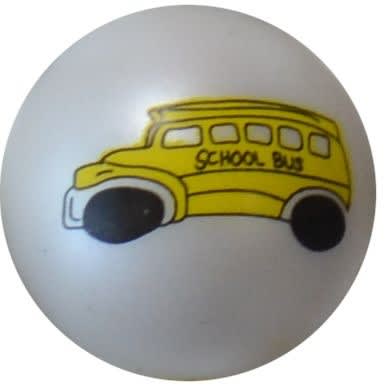 20mm School Bus Print Beads