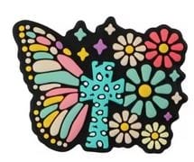 Colorful Easter Butterfly Silicone Focal Bead