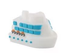 Cruise Ship 3-D Silicone Focal Bead