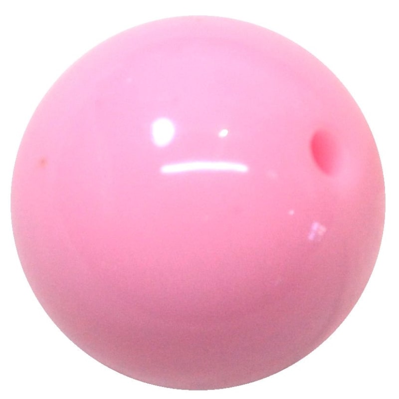20mm Baby Pink Acrylic Bubblegum Beads