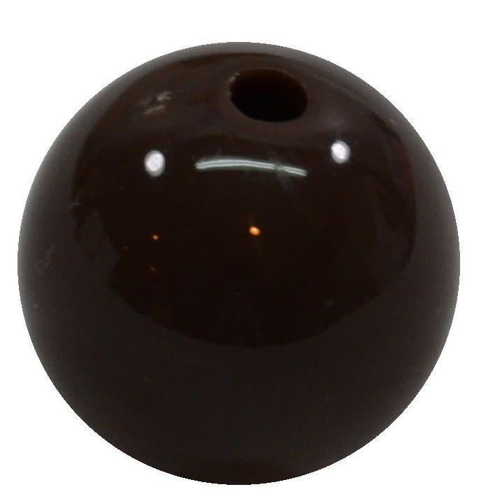 20mm Brown Acrylic Bubblegum Beads